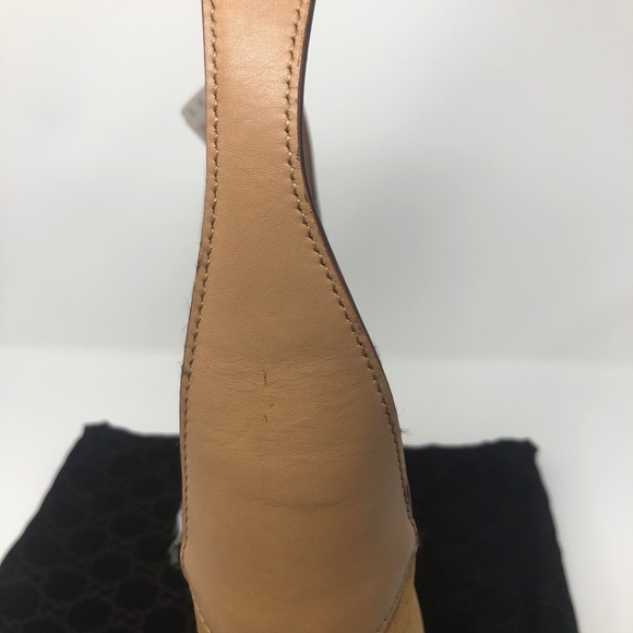 NWT VTG Gucci Jackie Bag - Tan Suede & Leather - Picture 7 of 12